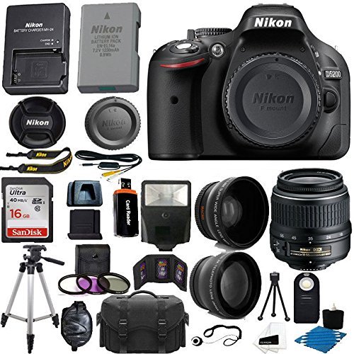 Nikon D5200 24.1 MP CMOS Digital SLR Camera (Black)