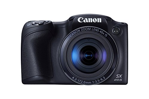 Canon PowerShot SX410 IS 20.0 MP Digital Camera with 40x Optical Zoom (24–960mm) and 24mm Wide-Angle Lens, 3.0 Inch LCD and 720P HD Video (Certified Refurbished)