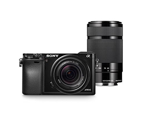 Sony Alpha a6000 Mirrorless Digital Camera with 18-55mm and 55-210mm Lenses