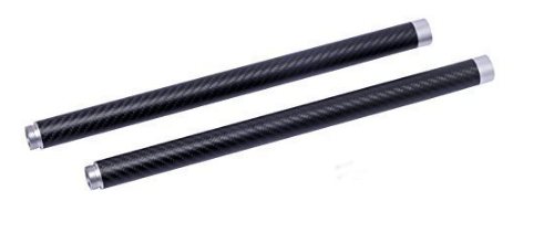 FeiYu 2 Pcs Feiyu Tech Carbon Fiber Extention Reach Pole Rod Tube for FY-G3 Ultra / FY-G4 Handheld Gimbal Steady Gopro hero 3 4