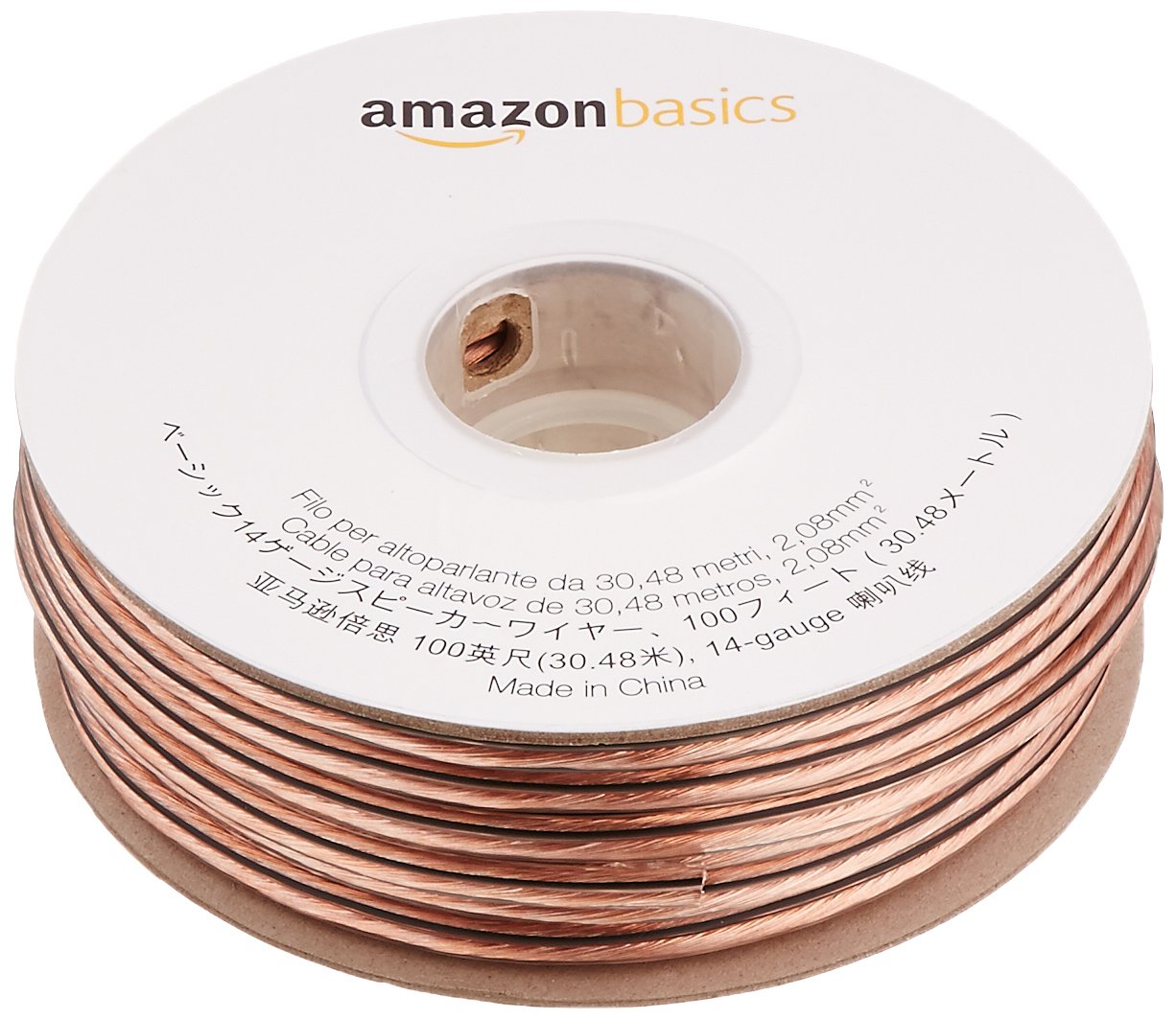 Cuộn dây loa AmazonBasics 14-Gauge Speaker Wire - 100 Feet