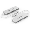 ANNBOS USB C Hub with 4K HDMI and 4 USB Ports(USB 3 x 3 + USB C)- Silver