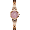 Đồng hồ GUESS Pink and Rose Gold-Tone Petite Glitz Watch