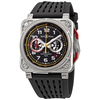 Bell and Ross Avaition Limted Edition Chronograph Black Carbon Fibre Dial Automatic Men's Watch BR0394-RS18