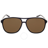 Gucci Black Aviator Sunglasses GG0016S 001 58