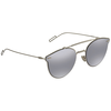 Dior Grey Silver Mirror Browline Unisex Sunglasses DIORPRESSURE 0100T