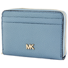 Michael Kors Small Pebbled Leather Wallet- Powder Blue 32F8TF6Z0L-424