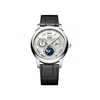 Chopard L.U.C Lunar One Sunray Satin-Brushed Silver Dial Automatic Men's Watch 161927-1001