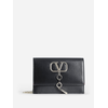 Valentino Small Leather VCase Shoulder Bag- Black SW2B0E61XSZ 0NO