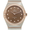 Omega Constellation Manhattan Quartz Diamond Brown Dial Ladies Watch 131.25.28.60.63.001