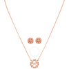 Swarovski Sparkling Dance Rose Gold-Plated Necklace and Earrings Set 5408439