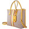 Tory Burch Gemini Link Canvas Small Tote- Yellow 53304-783