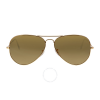 Ray Ban Ray-Ban Classic Aviator Sunglasses - Polarized Brown B-15 RB3025 001/57 62-14