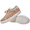 Tod's Womens Leather Sneakers with Metal Effect Trim in Dark Nude/ Gold XXW0XK0Q1106HH0BW9
