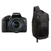 Máy ảnh Canon EOS Rebel T6i Digital SLR with EF-S 18-135mm IS STM Lens - Wi-Fi Enabled + Free AmazonBasics Sling Backpack for SLR Cameras
