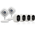 Camera quan sát Arlo by NETGEAR Security Camera Kit – 4 Wire-Free Indoor/Outdoor HD Cameras & 2 Arlo Q 1080p HD Indoor Cameras | Night Vision (VMK3500)