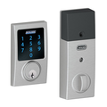 Khóa điện tử Schlage Z-Wave Connect Century Touchscreen Deadbolt with Built-In Alarm, Works with Amazon Alexa via SmartThings, Wink or Iris,  Satin Chrome