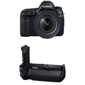 Máy ảnh Canon và phụ kiện  EOS 5D Mark IV Full Frame Digital SLR Camera with EF 24-70mm f/4L IS USM Lens Battery Bundle