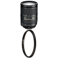 Nikon AF-S DX NIKKOR 18-300mm f/3.5-5.6G ED  with Auto Focus for Nikon DSLR Cameras and AmazonBasics UV Protection Lens Filter - 77 mm