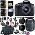 Canon EOS Rebel T6 Digital SLR Camera Kit with EF-S 18-55mm f/3.5-5.6 IS II Lens, Lexar 32GB 633x Memory Card, Canon Bag and Accessory Bundle