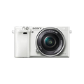 Sony Alpha a6000 Mirrorless Digital Camera with 16-50mm Power Zoom Lens (White)