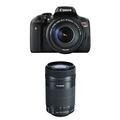 Canon EOS Rebel T6i Digital SLR with EF-S 18-135mm IS STM Lens + 55-250mm IS STM Lens