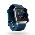 Fitbit Blaze Smart Fitness Watch, Blue, Silver, Large (US Version)