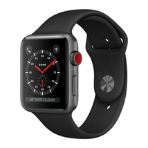 Apple Watch Series 3 - GPS - Space Gray Aluminum Case with Black Sport Band - 42mm