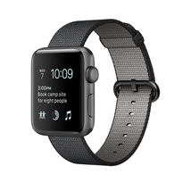 Đồng hồ Apple Watch Series 2, 42mm Space Gray Aluminum Case with Black Woven Nylon Band