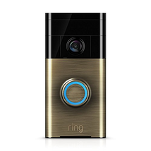 Ring 88RG003FC000 Wi-Fi Enabled Video Doorbell in Antique Brass
