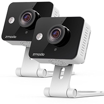 Zmodo Wireless Two-Way Audio Security Camera & 6-Month Cloud Storage - All Inclusive Bundle - Smart HD WiFi IP Cameras with Night Vision