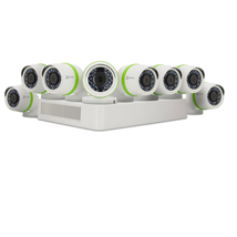 EZVIZ FULL HD 1080p Outdoor Surveillance System, 8 Weatherproof HD Security Cameras, 16 Channel 2TB DVR Storage, 100ft Night Vision, Customizable Motion Detection
