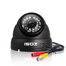 ZOSI HD 1000TVL Surveillance Security Camera Day Night Vision 24 IR Leds Weatherproof Wide Angle 3.6mm Lens Metal Dome Video CCTV Camera