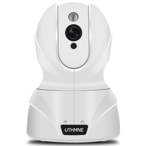UTHMNE HD WiFi Security Surveillance IP Camera Home Monitor with Night Vision, Motion Detection Alerts, Two-Way Audio and Remote Viewing