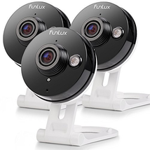 Funlux Wireless Two-Way Audio Camera & 6-Month Cloud Storage - All Inclusive Bundle - Smart HD Outdoor WiFi IP Cameras with Night Vision