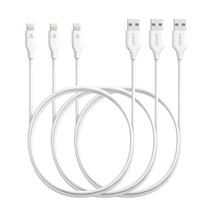 [3 Pack] Anker PowerLine Lightning Cable (3ft) Apple MFi Certified -