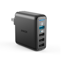 Anker Quick Charge 3.0 43.5W 4-Port USB Wall Charger, PowerPort Speed 4