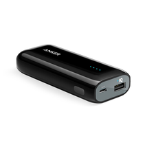 Anker Astro E1 Candy-Bar Sized Ultra Compact Portable Charger, External Battery Power Bank, with High-Speed Charging PowerIQ Technology (Black)-6700mAh