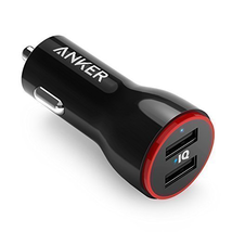 Anker 24W Dual USB Car Charger, PowerDrive 2 for iPhone X / 8 / 7 / 6s / Plus, iPad Pro / Air 2 / mini, Galaxy S7 / S6 / Edge / Plus, Note 5 / 4, LG, Nexus, HTC and More