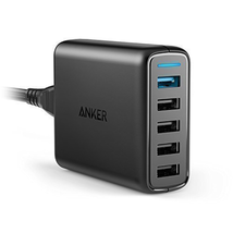 Sạc 5 cổng Anker Quick Charge 3.0 51.5W 5-Port USB Wall Charger, PowerPort Speed 5