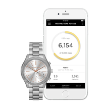 Đồng hồ Michael Kors Access Hybrid Silver Slim Runway Smartwatch MKT4004