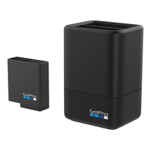 Bộ pin , sạc cho máy quay  GoPro Dual Battery Charger + Battery (HERO6 Black/HERO5 Black) (GoPro Official Accessory)