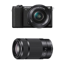 Máy ảnh Sony Alpha a5100 Interchangeable Lens Camera with 16-50mm and 55-210mm Lenses (Black)