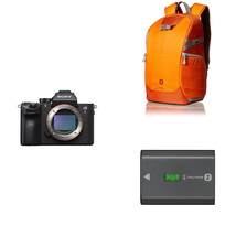 Bộ máy ảnh và phụ kiện Sony a7R III 42.4MP Full-frame Mirrorless Interchangeable-Lens Camera + Trekker Camera Backpack + Rechargeable Battery Pack