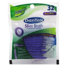 Dentek Slim Brush 32 Count Deep Clean Tight Teeth