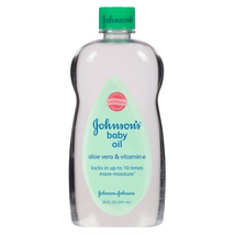Johnsons Baby Oil Aloe & Vitamin-E 20oz