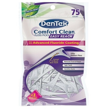 Dentek Floss Picks Comfort Clean Fresh Mint 75 Count