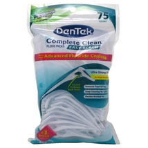 Dentek Floss Picks Complete Clean Back Teeth 75 Count