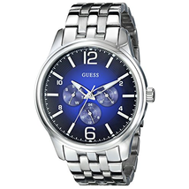Đồng hồ GUESS Men's U0252G2 On Time Stainless Steel Watch
