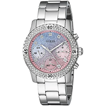Đồng hồ GUESS Women's Stainless Steel Crystal Casual Watch